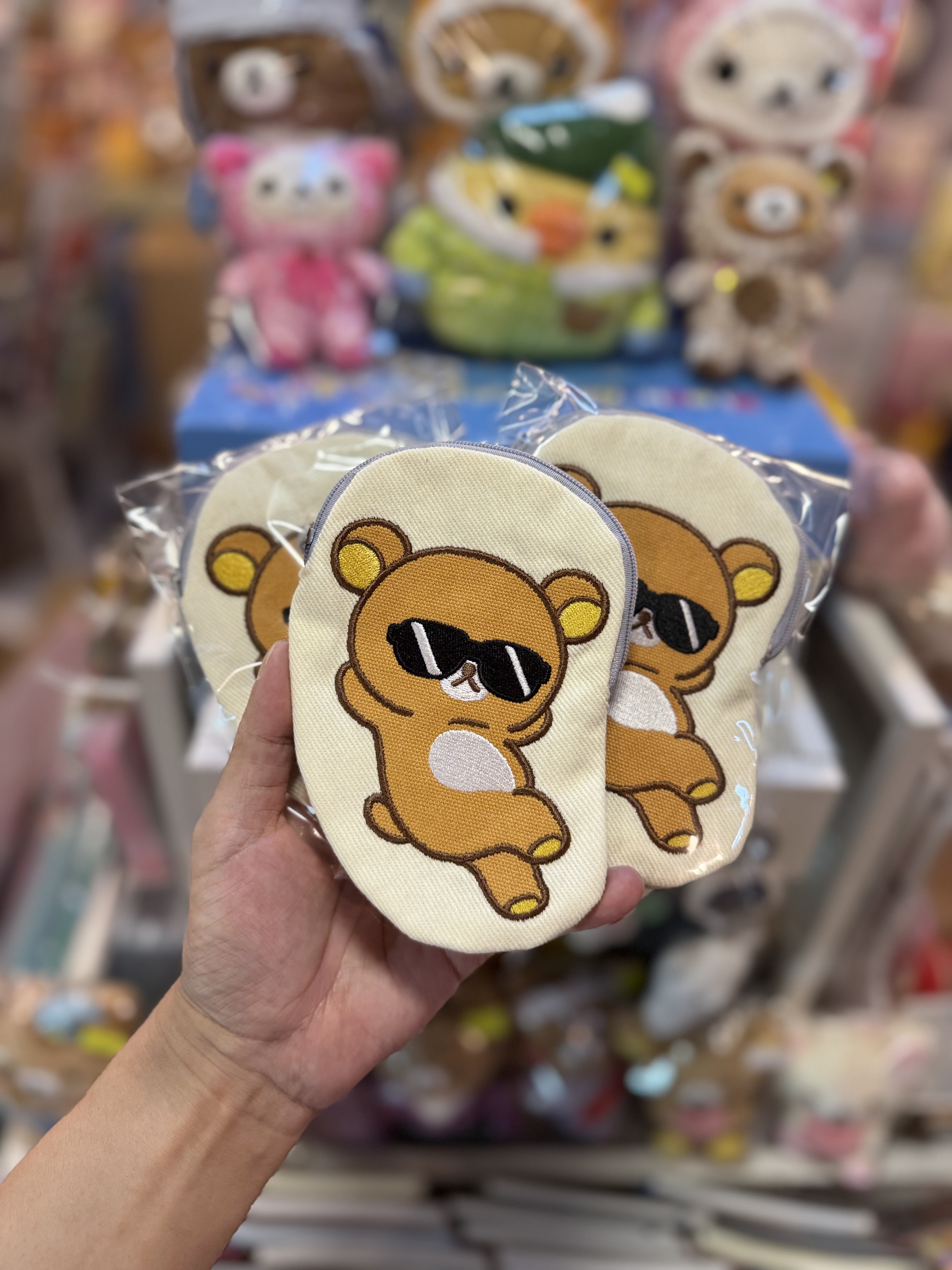 《現貨》全新Rilakkuma黑超造型小物袋