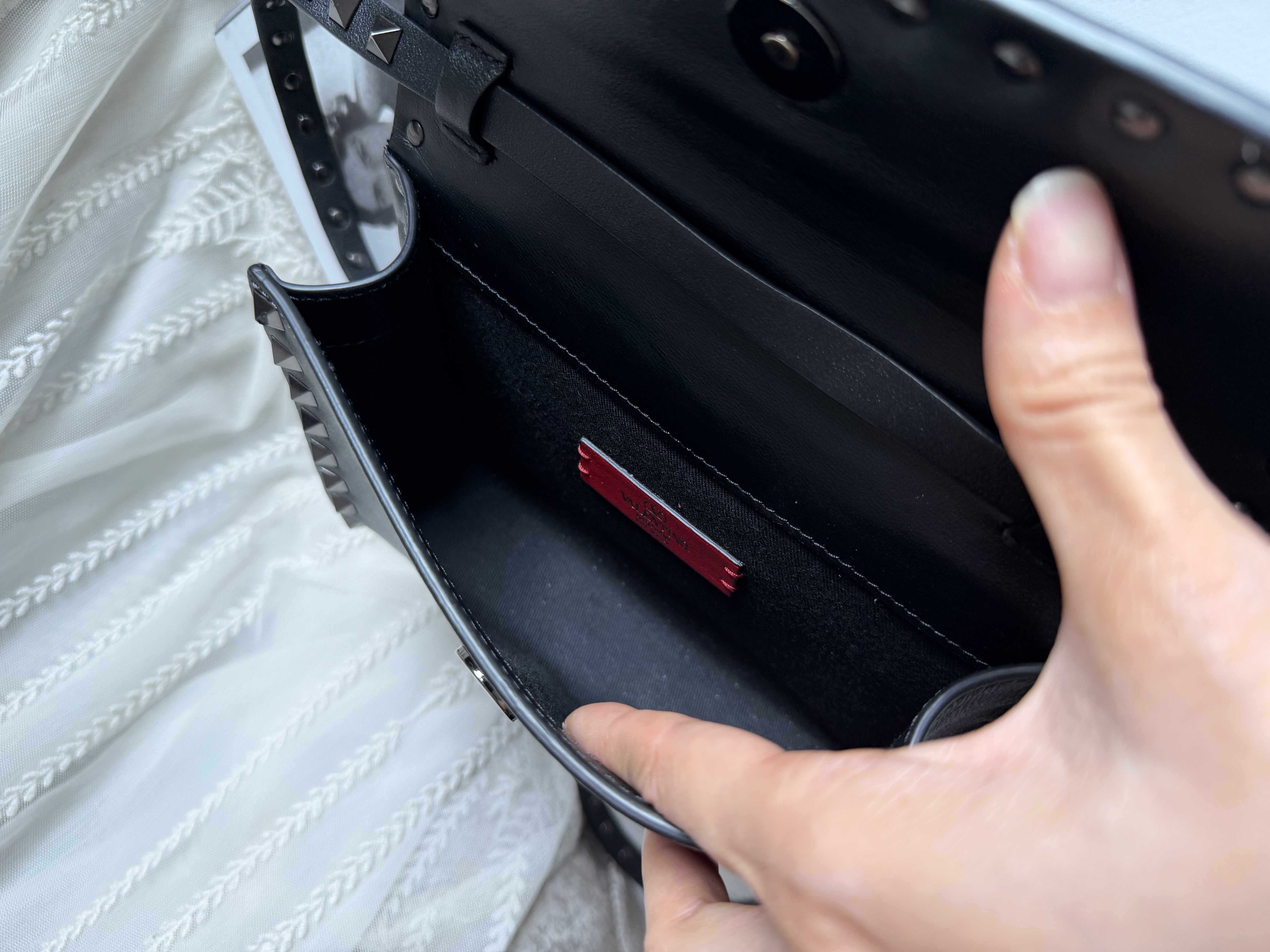 Valentino Garavani black Rockstud bag