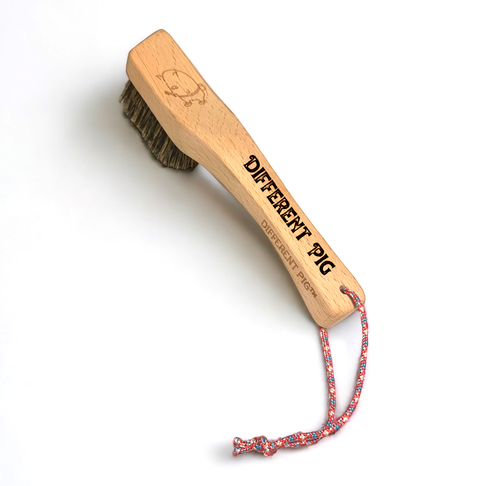 【來字刻名】𝗗𝗜𝗙𝗙𝗘𝗥𝗘𝗡𝗧 𝗣𝗜𝗚™ OG brush with name carving 刻名大豬掃連掛繩