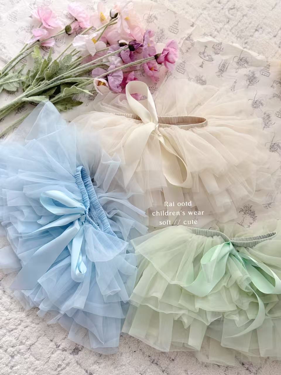 0736 超軟雲朵蕾絲tutu裙 