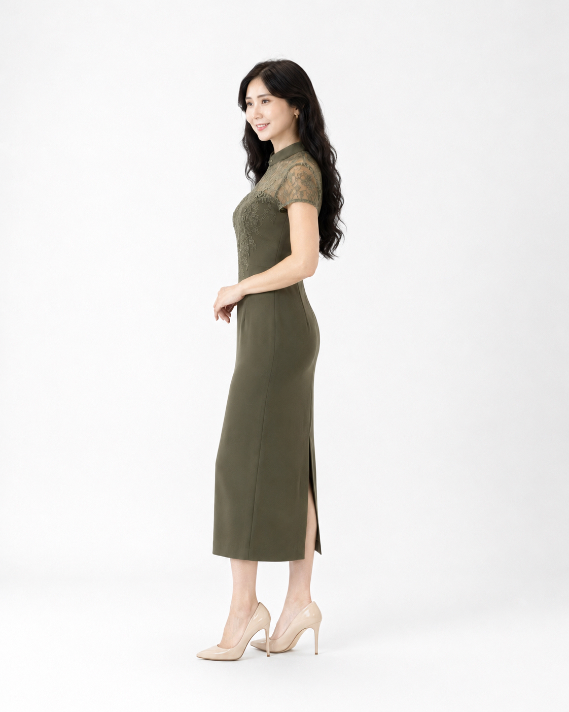 5157 Jade Reverie Embroidered Cheongsam Dress