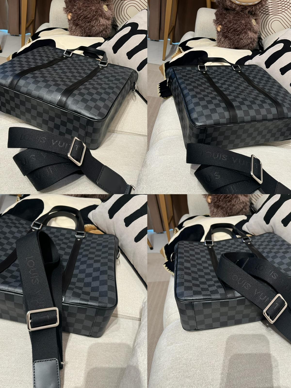 LV Damier Graphite 2Way Bag M41259 100%Authentic, 98%New ✅Dust bag