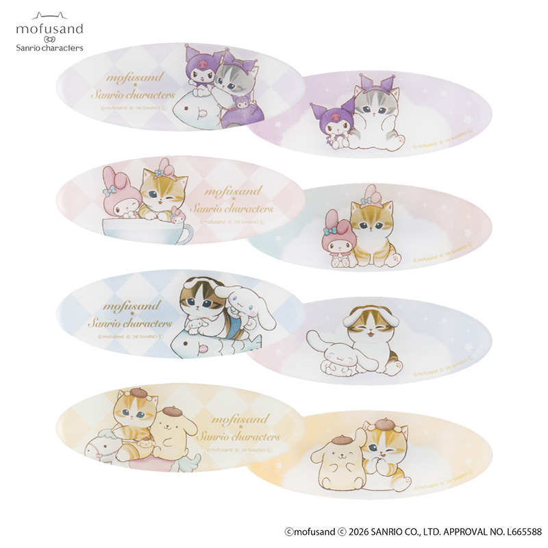 日本預訂📍Mofusand貓貓 x Sanrio系列第三彈 - 髮夾套裝 17/4日本開售