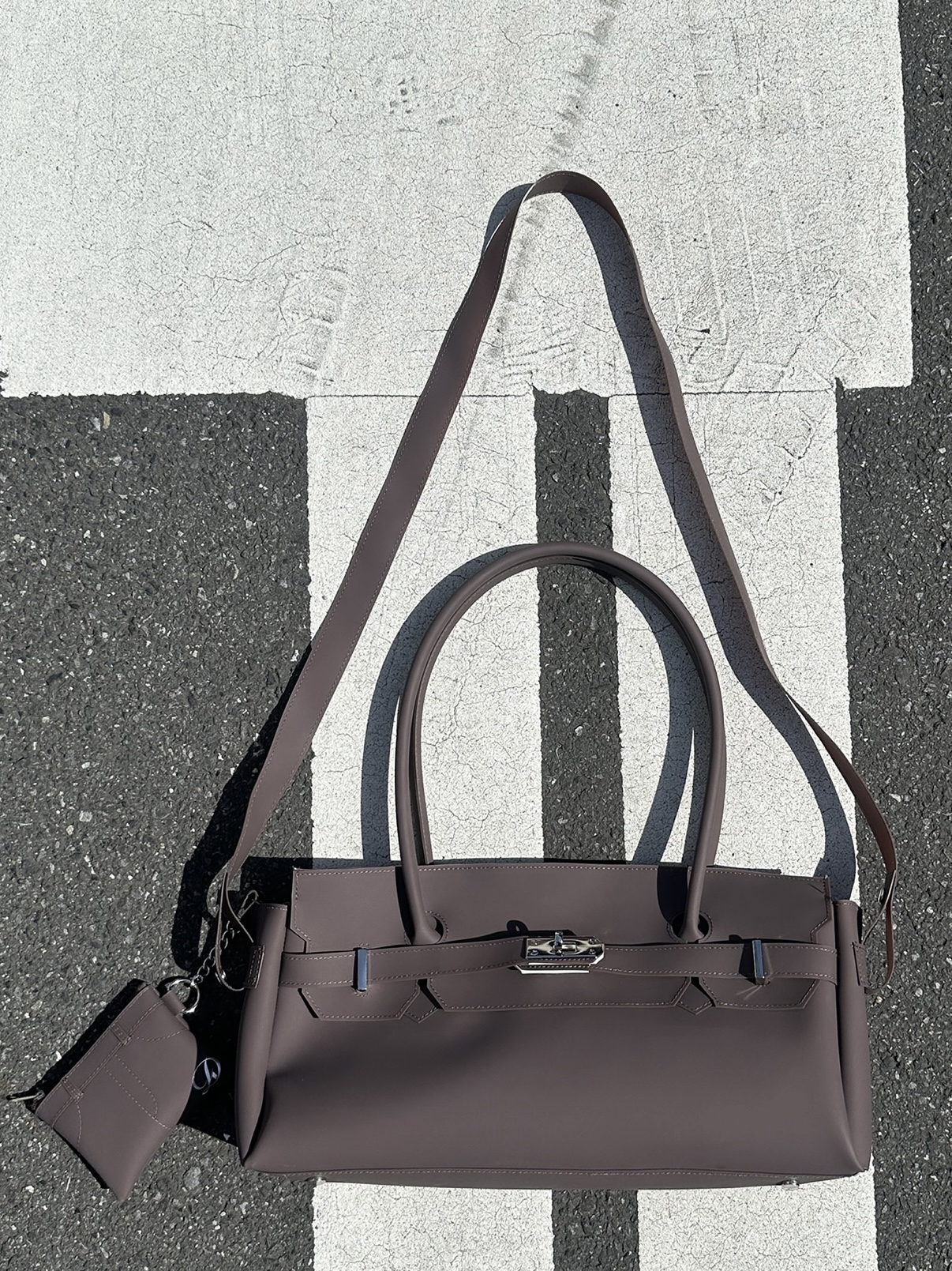 DEINET JELLY TWO-WAY BAG IN BROWN