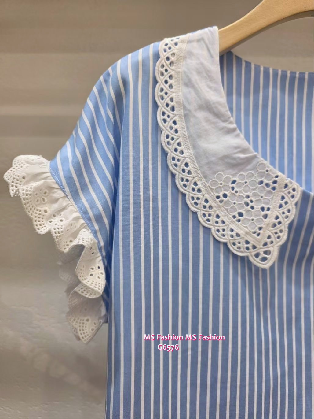 G6576 通花條子top