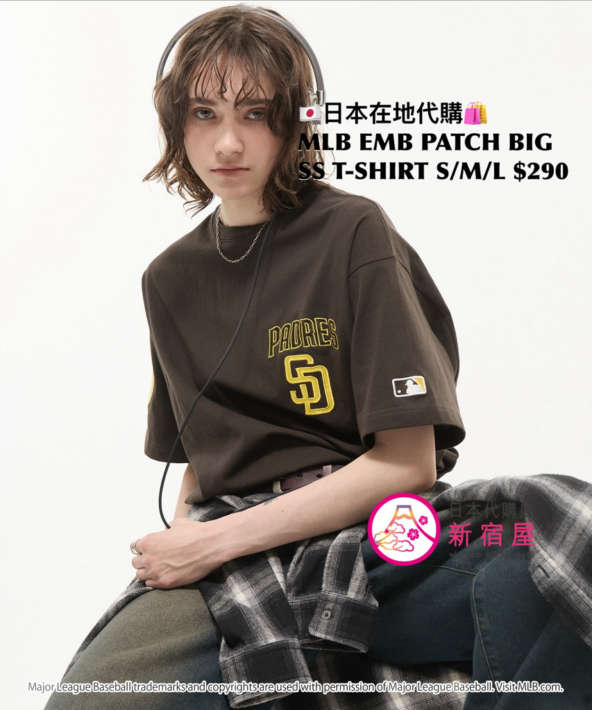 MLB EMBROIDERED PATCH BIG SS T-SHIRT