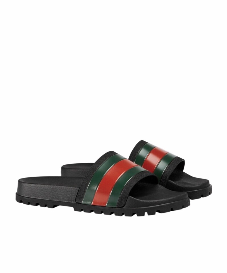 Gucci 男士 條紋飾帶涼拖UK-5 UK-6 UK-7 UK-8 UK-9 UK-10 UK-11 UK-12 UK-13 UK-14碼