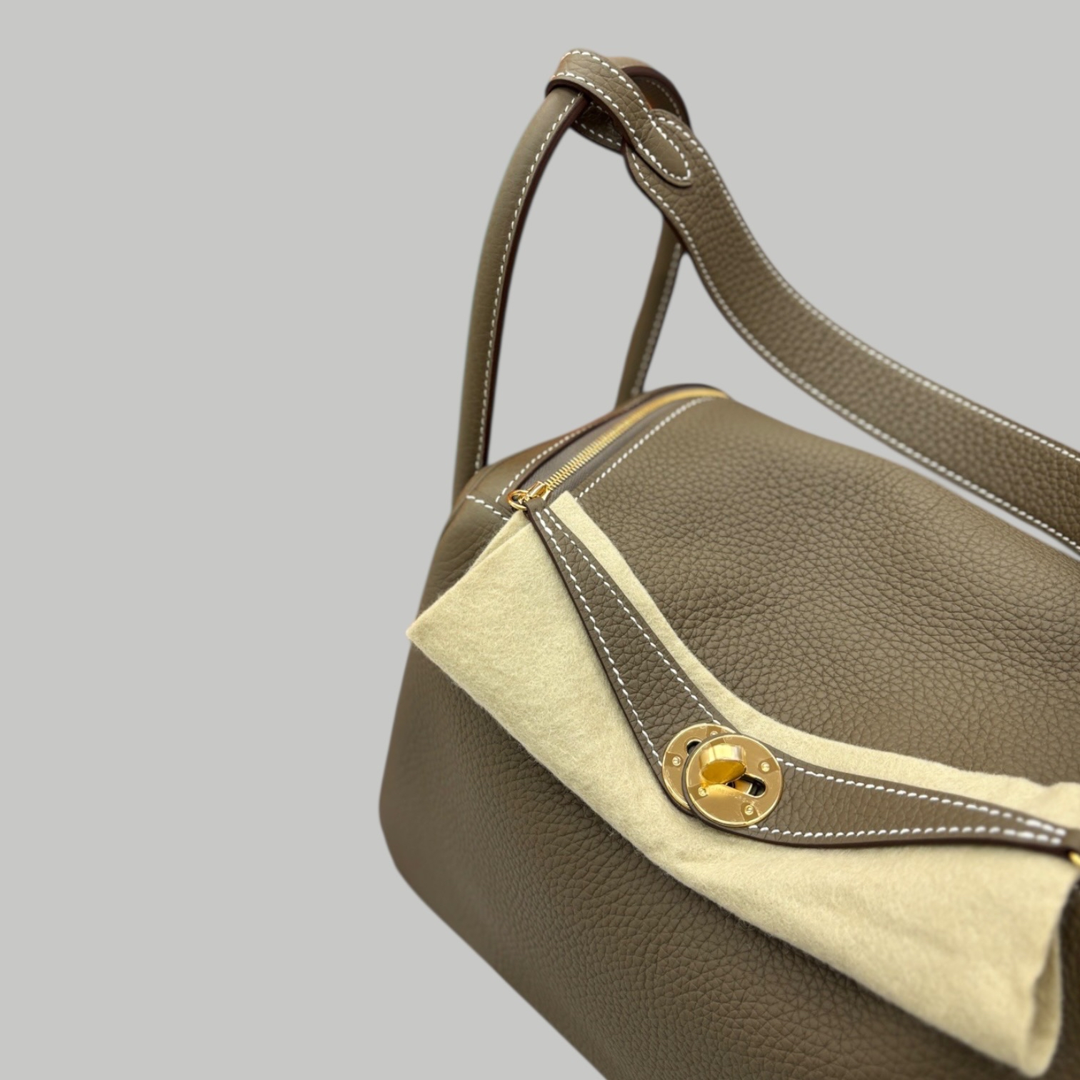 Hermes lindy26 大象灰金扣