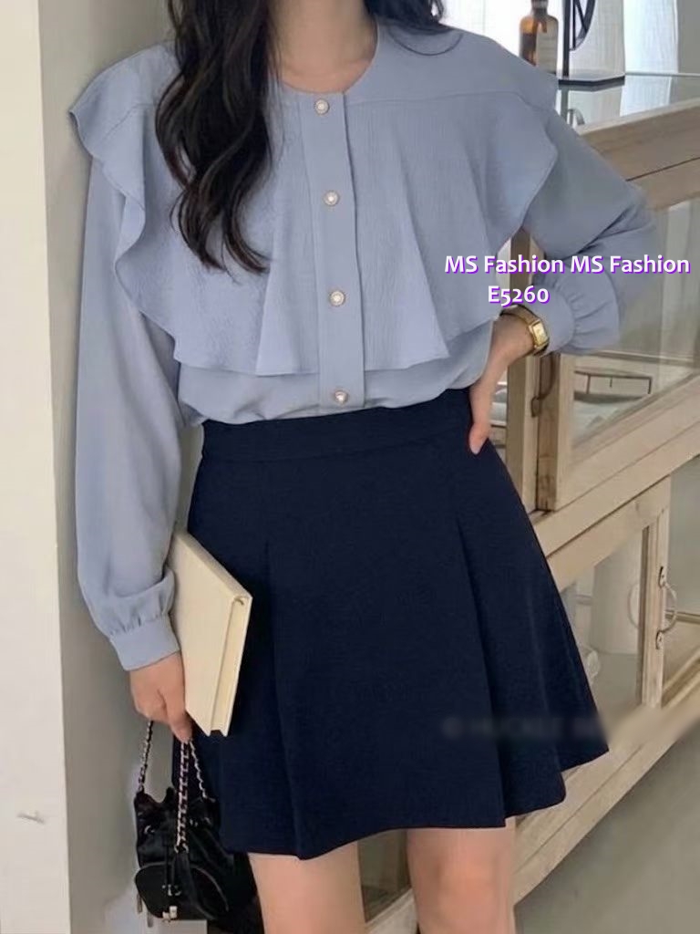 E5260 靚料ruffle top