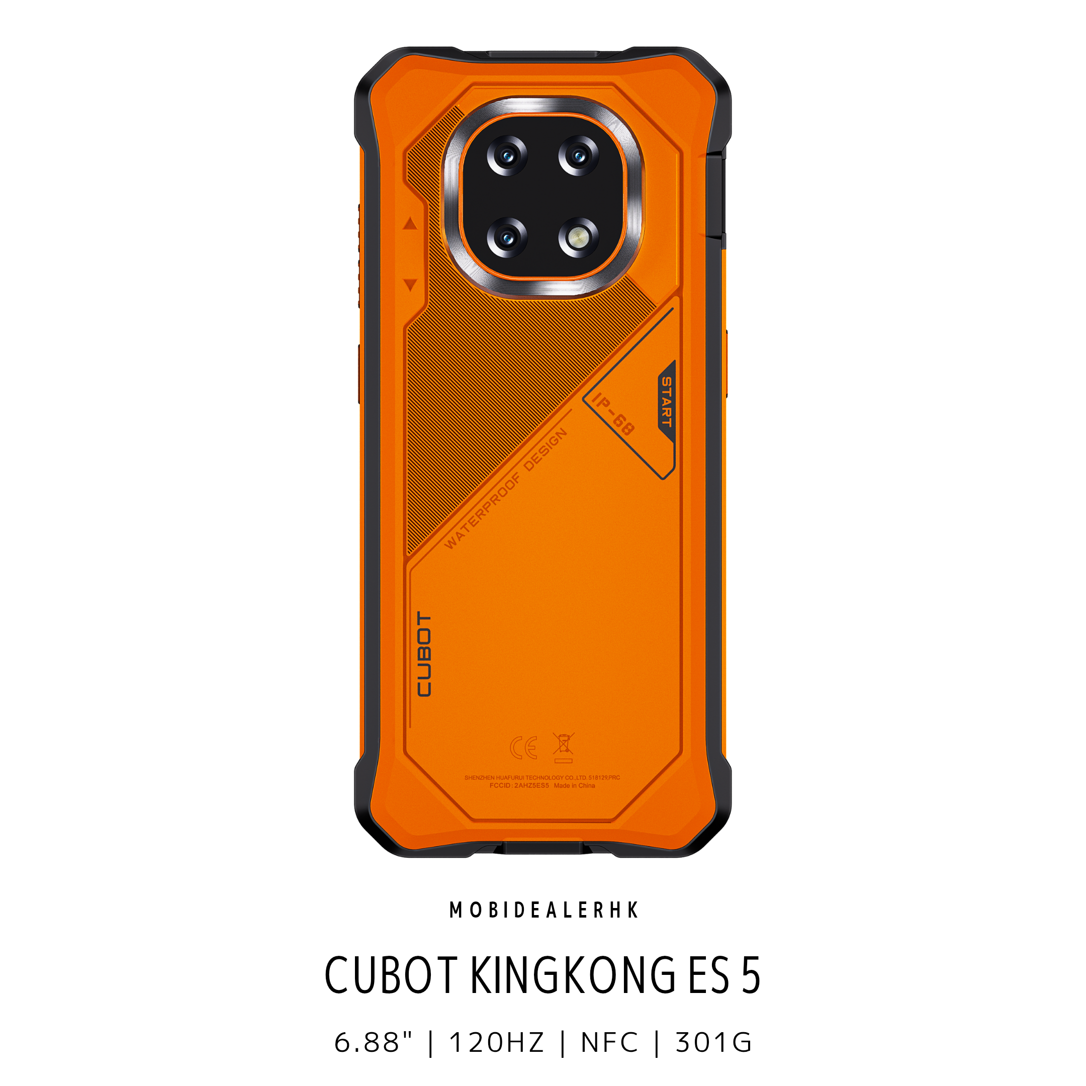 Cubot KingKong ES 5 | 4G | 三防手機 | 6.88" | 120Hz | NFC | 301g