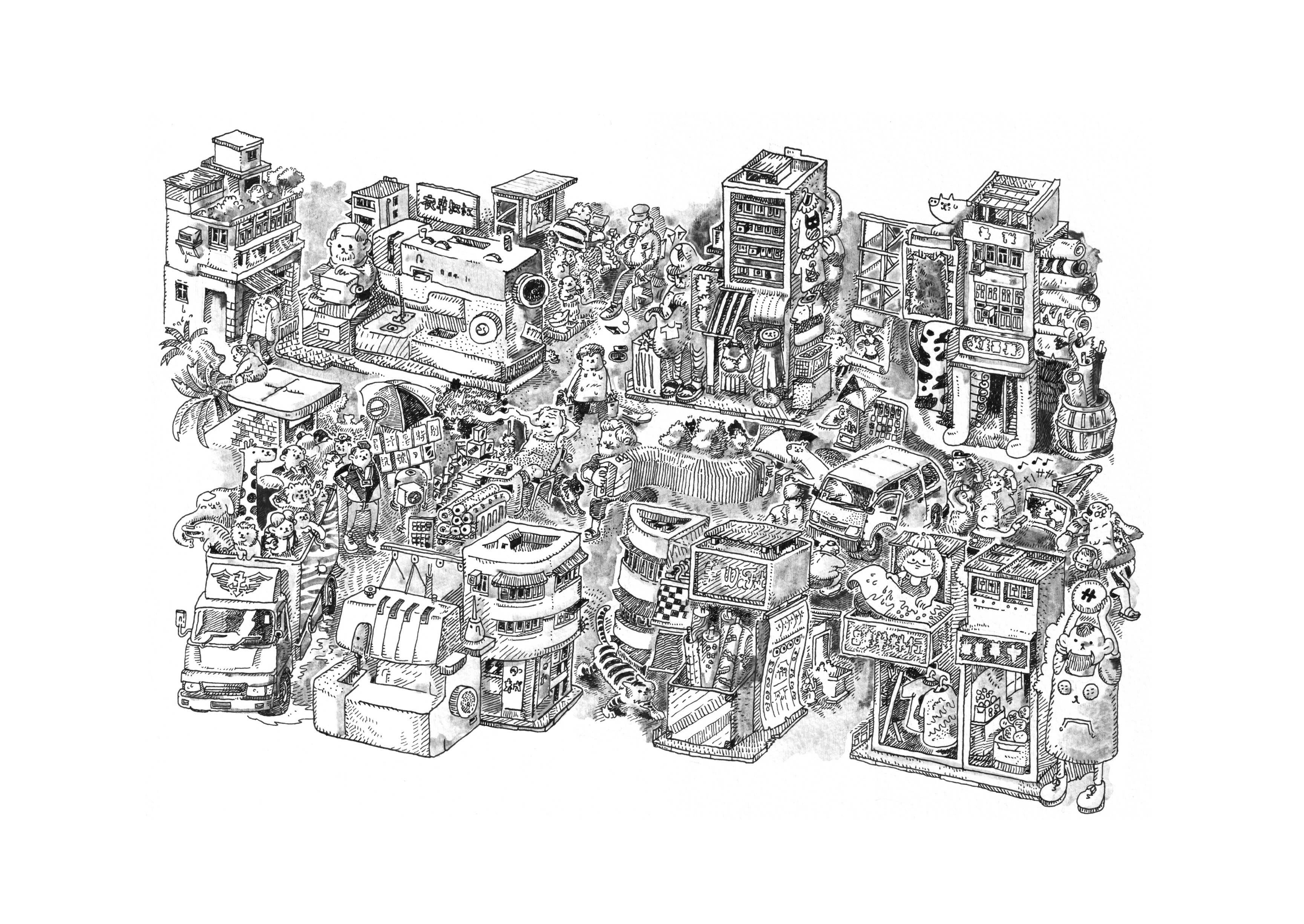 [LMITED EDITIONS ART of 20]  AngryAngry - art print sham shui Po 