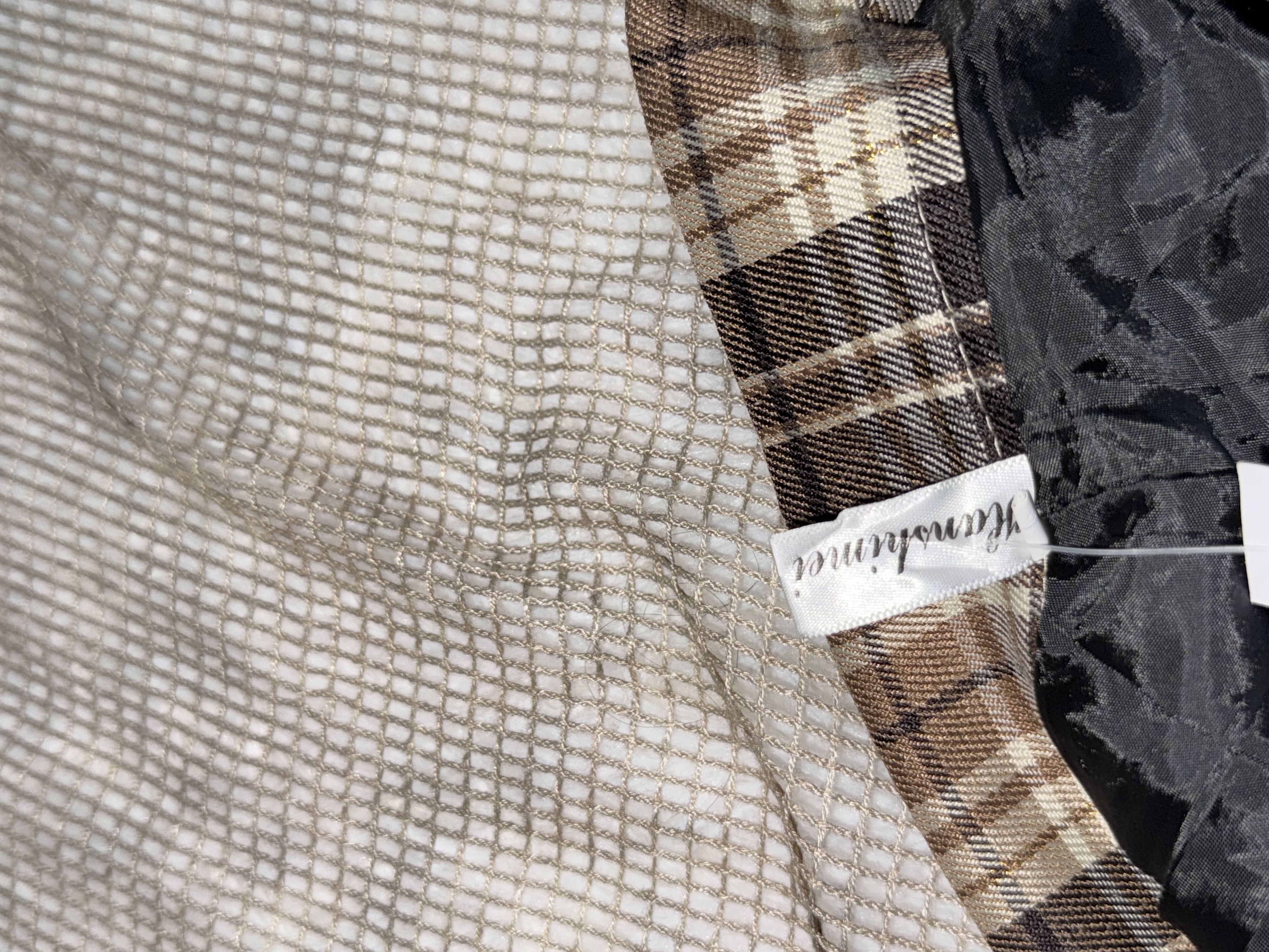 Brown Plaid Wrap Lined Mini Buckle Skirt