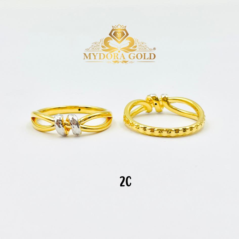 MYDORA Cincin Golden Knot (5G) l EMAS 916/22K