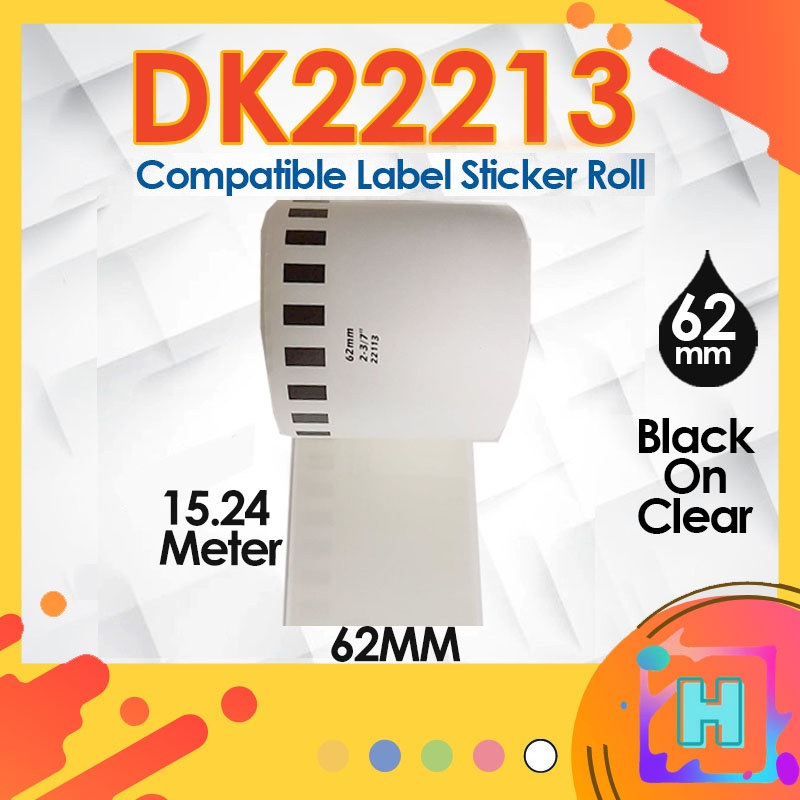 62mm Dk11202 Dk22205 Dk22113 Dk22606 Dk22251 compatible dk roll Label QL800 QL820NWB Sticker 22205 22251 22113 11202