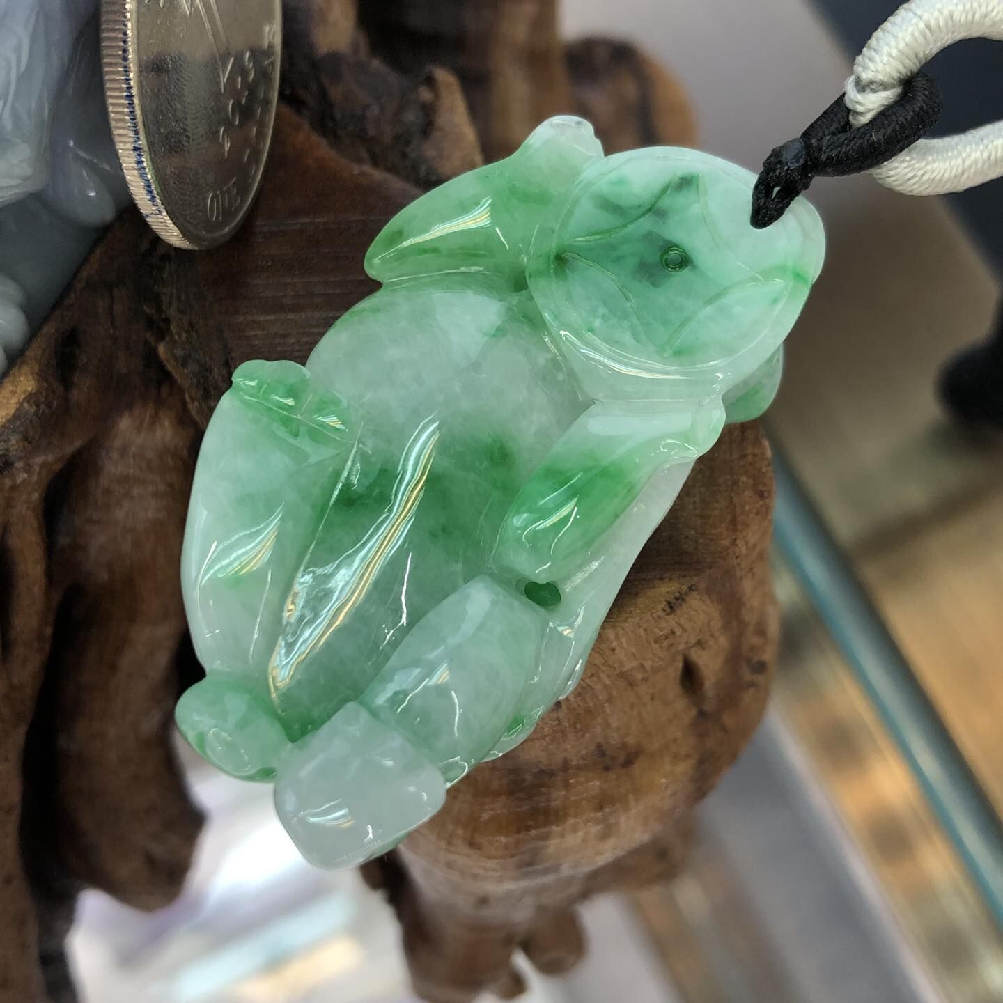 翠色花青貔貅 - 4