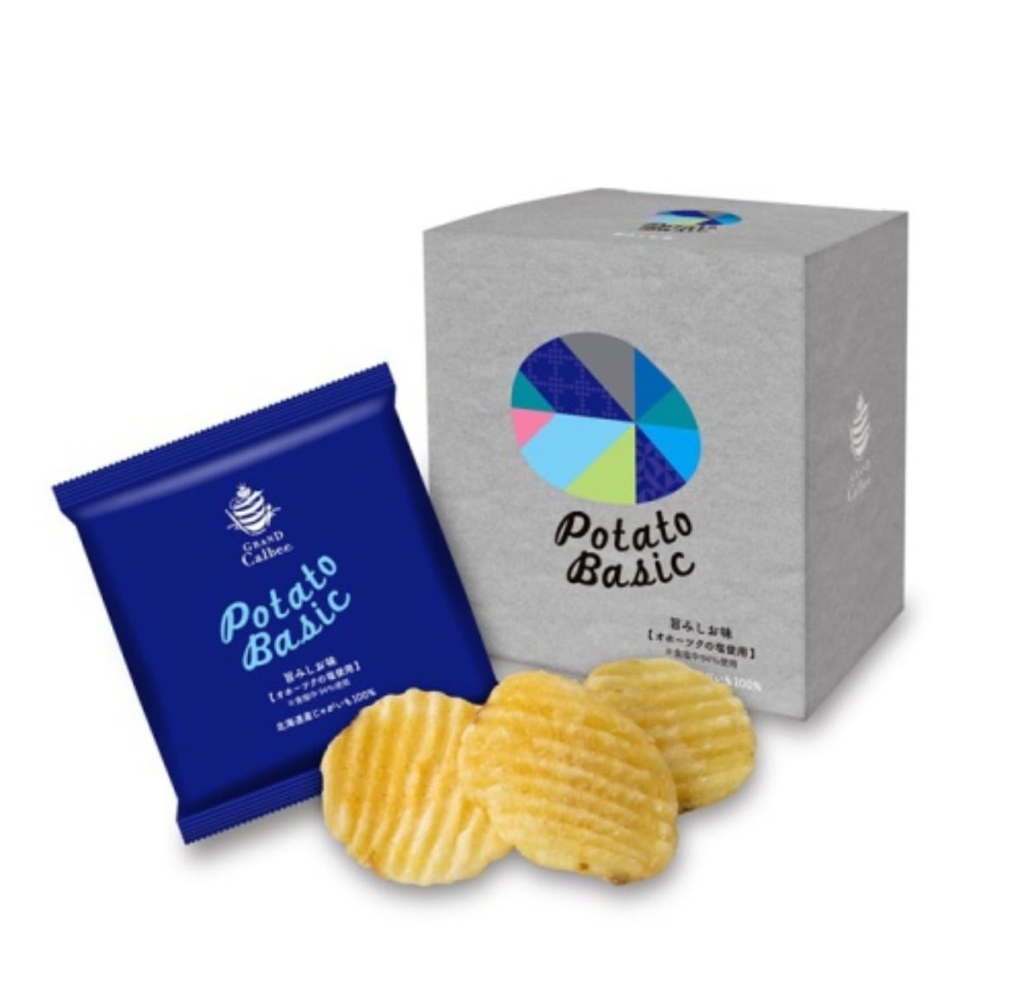 日本Grand Calbee 100%北海道產薯仔「Potato Basic」/ 「Potato Roast」薯片全4款口味選擇
