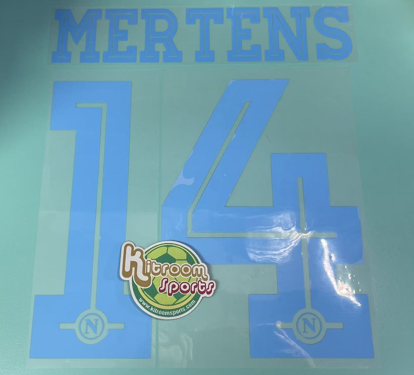 2015-16 Napoli Away Nameset #14 MERTENS