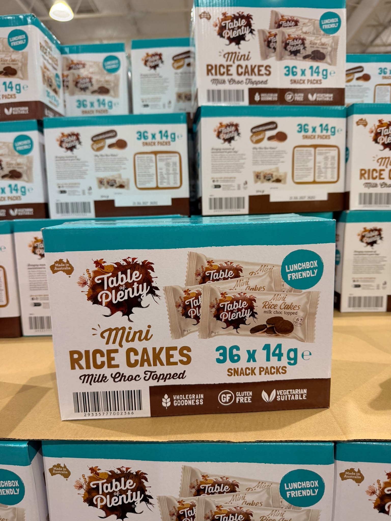 澳洲Costco  澳洲 Table of Plenty 朱古力迷你米餅 (1箱36包) 