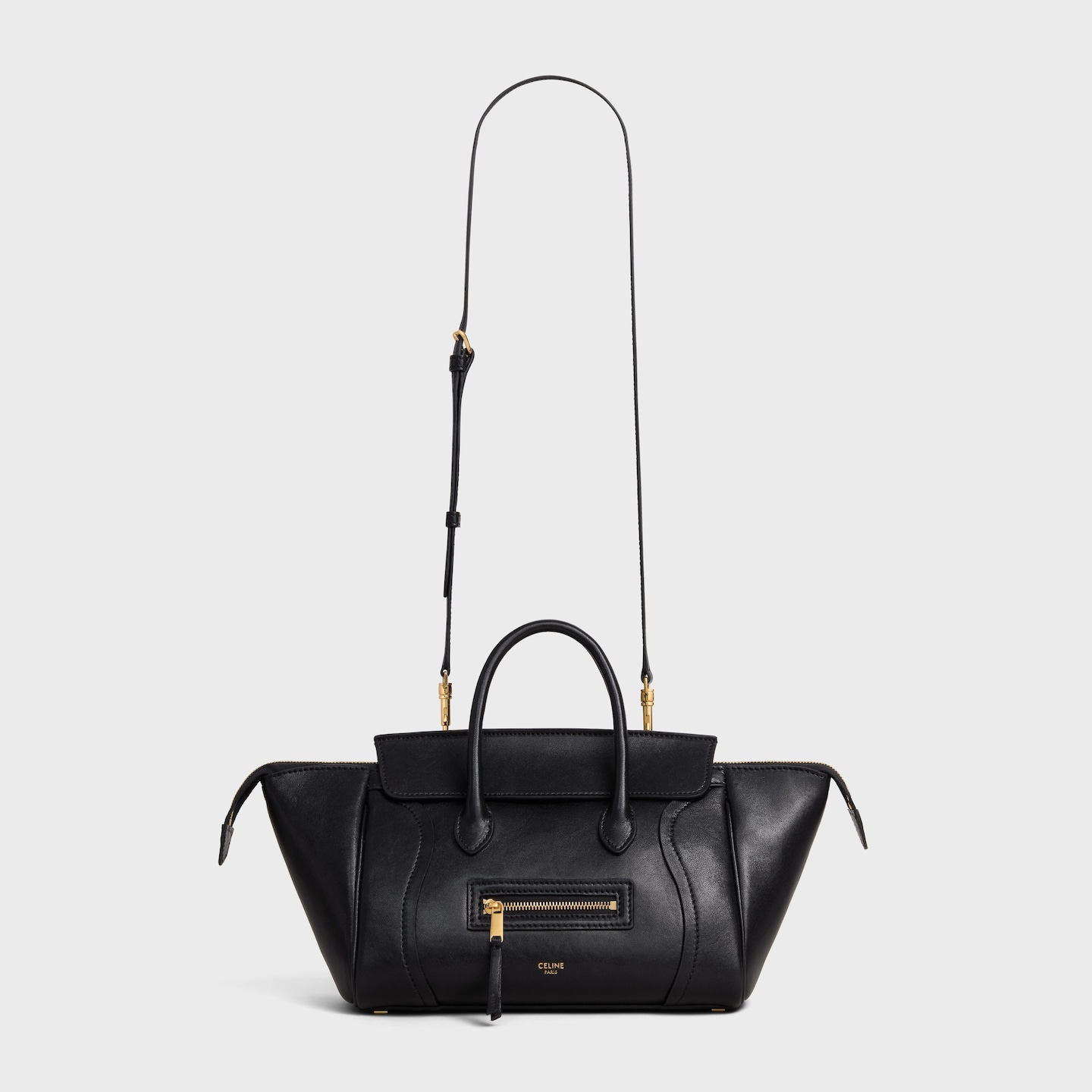指定貨品優惠✨新款🆕訂貨📮Celine Little Luggage(shiny lamskin)  Size 24x11x15.5cm 跟可調節肩帶