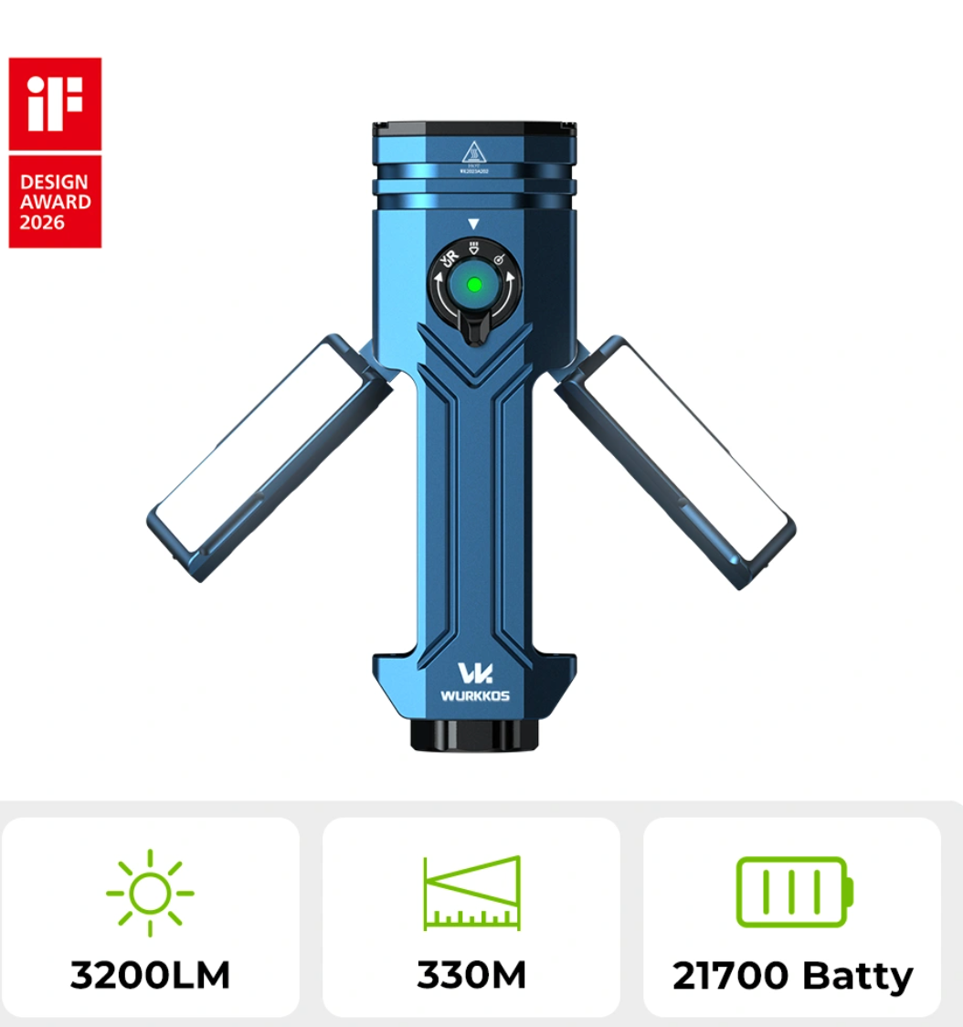 WURKKOS HD02 PRO 5-in-1 Tool Light
