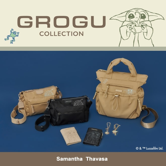 🌸 【預訂】短銀包(BK) - Samantha Thavasa x GROGU