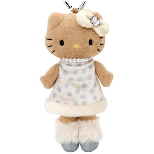 現貨｜Sanrio Hello Kitty 長腿 日版 毛公仔 吊飾 掛件 連心形扣 (KT55-13)