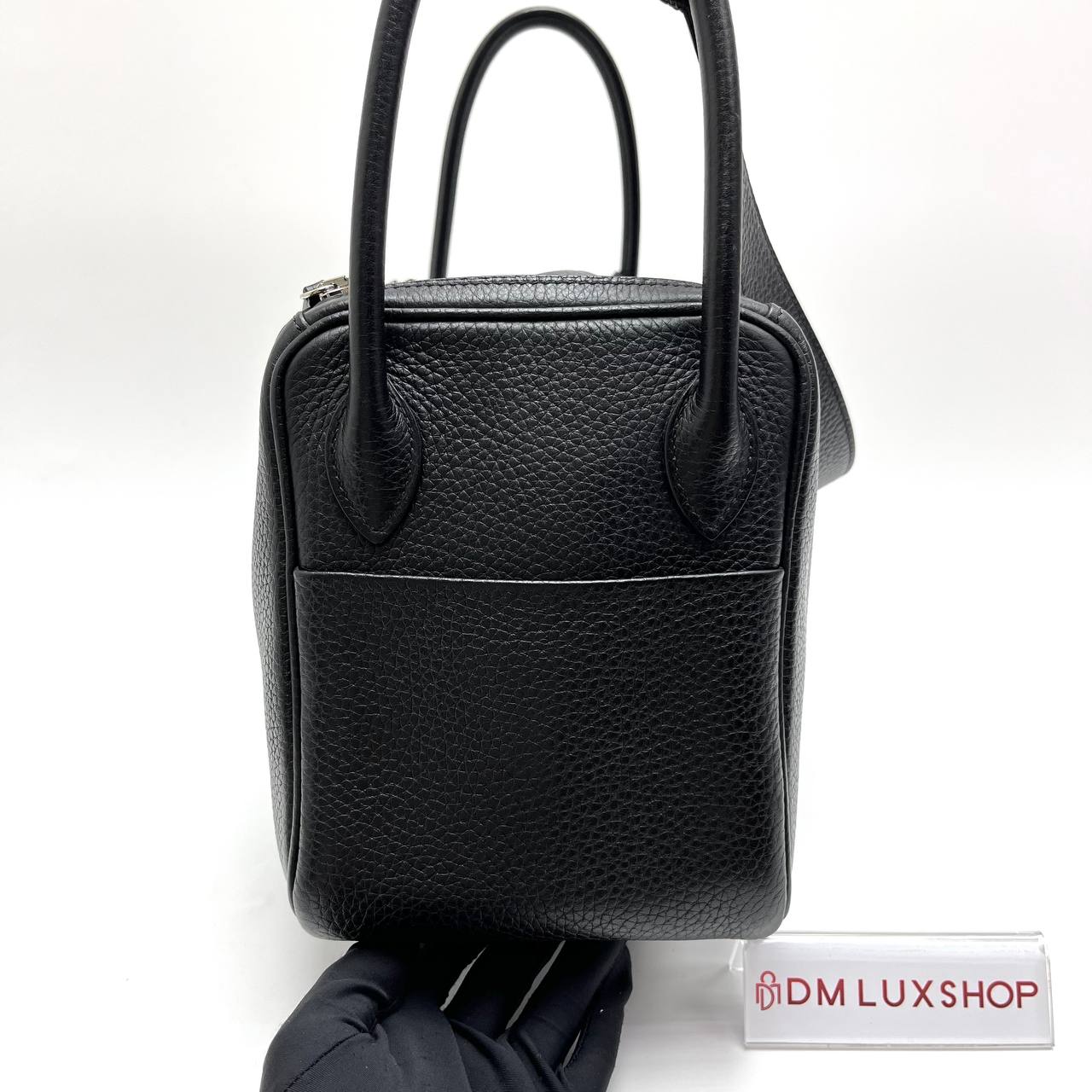 Hermes Lindy 26 Black Calf Leather PHW (Stamp D, Year 2019)