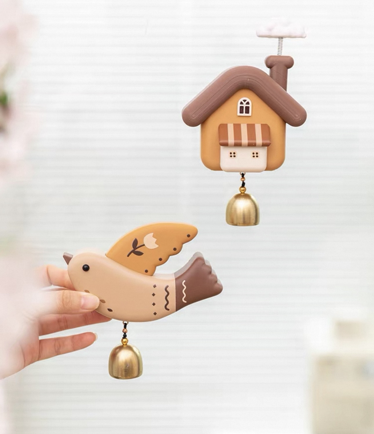 北歐風小鳥/小房子童話門鈴