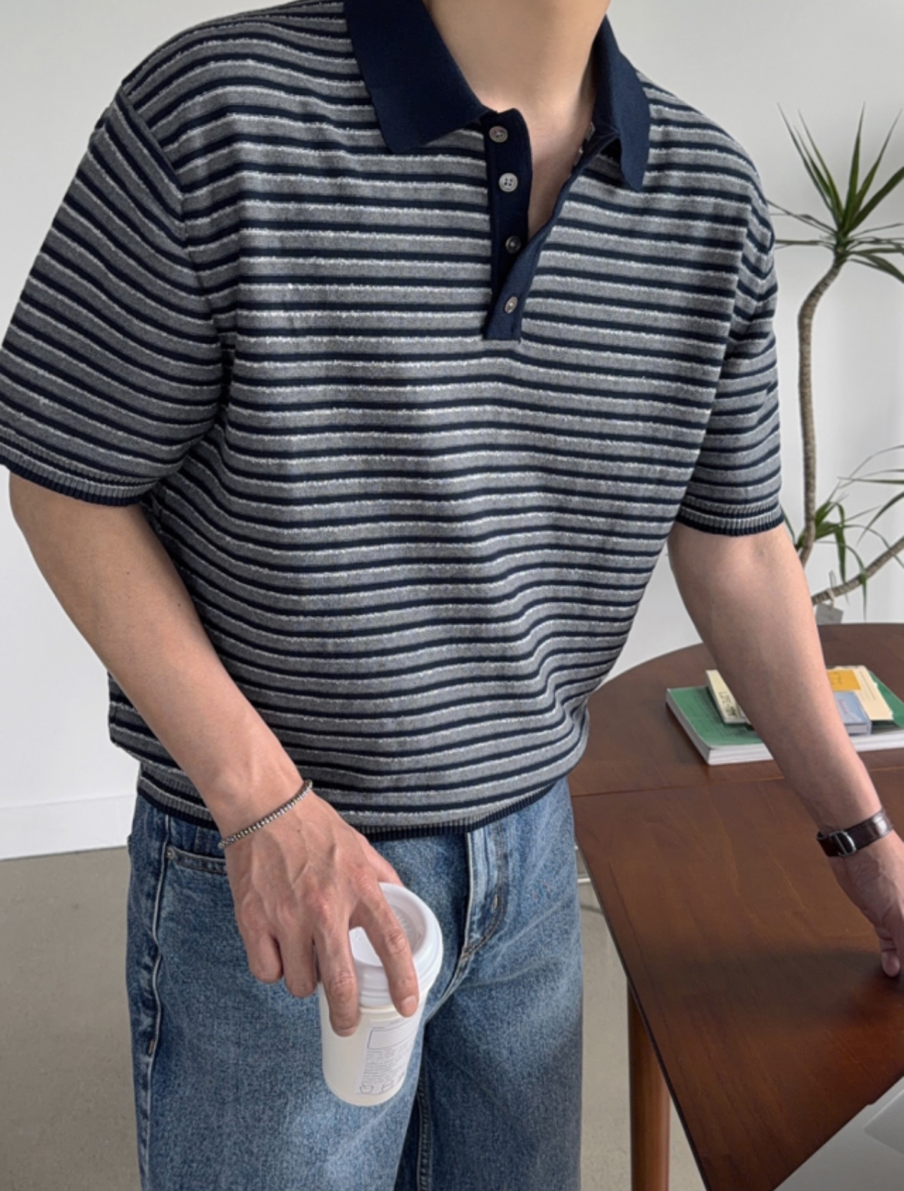 🇰🇷橫間4鈕扣領Polo | Four Button Polo