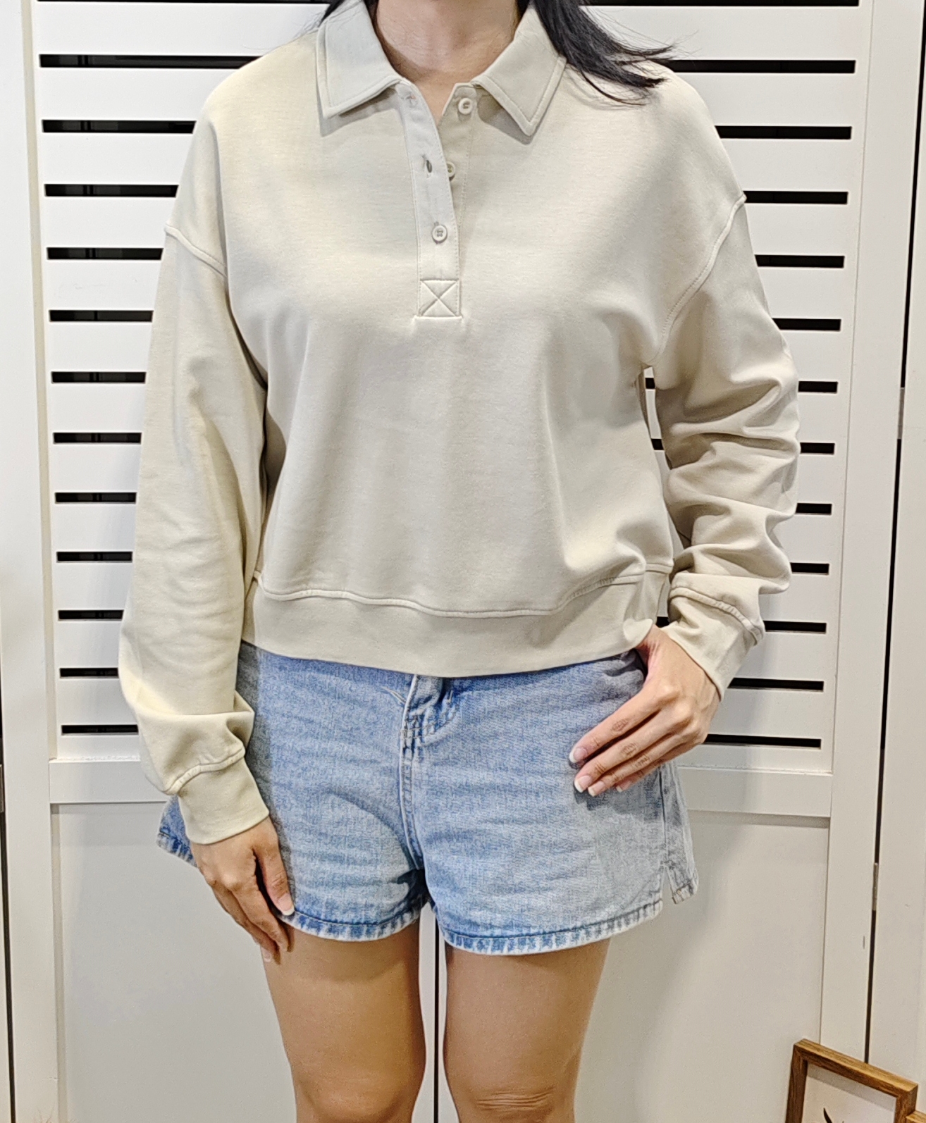 A25003 Long Sleeve Cotton Polo Tee