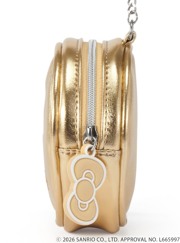 🎀【預訂】小麥色肌膚 Kitty x GRL  豹紋圓形小掛包