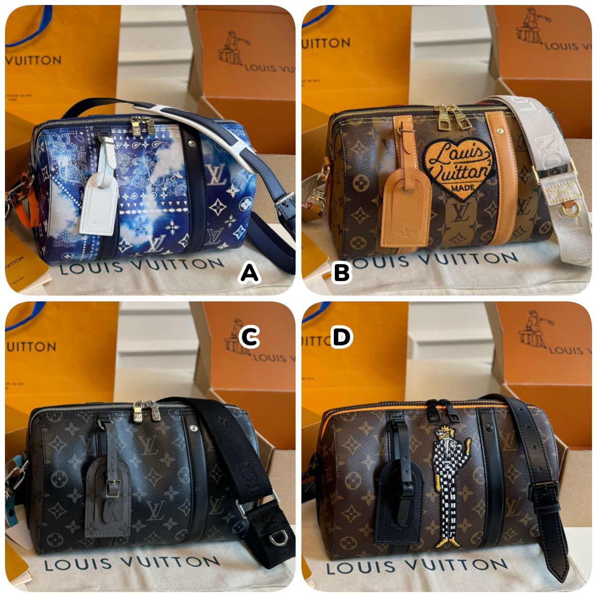 LV nigo city keepall 枕頭包