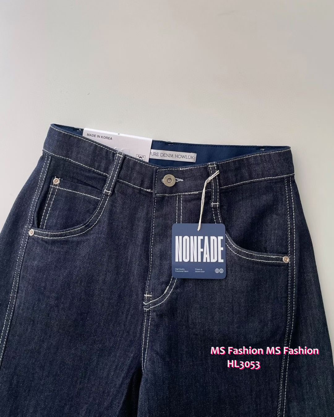 HL3053 韓國🌼Howluk不易褪色七分闊褲