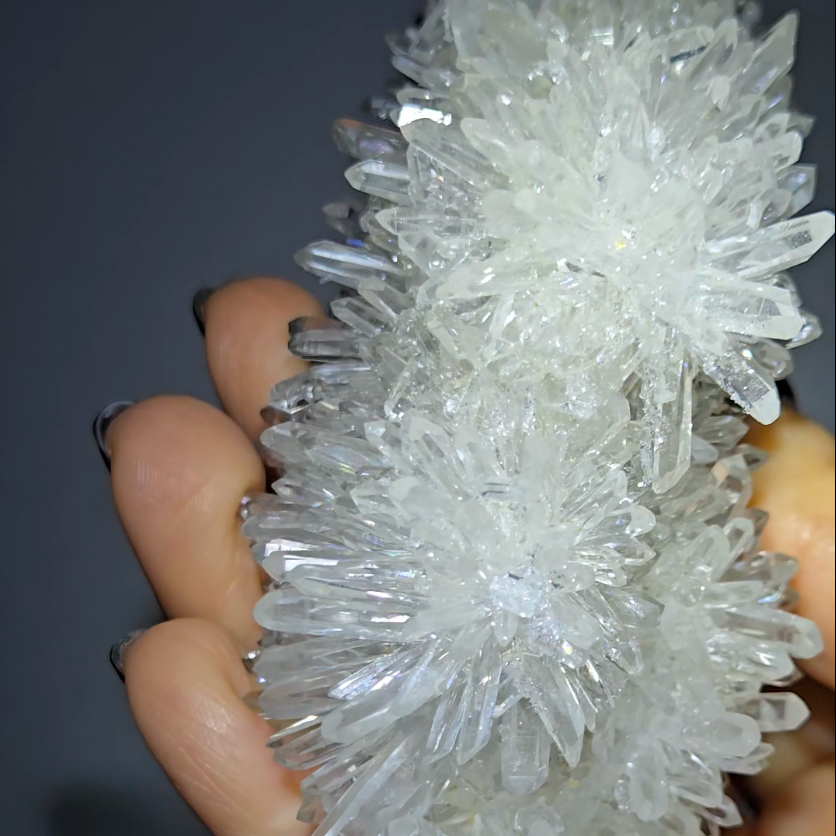 Chrysanthemum needle quartz cluster - CQ476