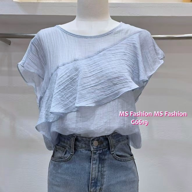 G6619 靚料靚色ruffle top