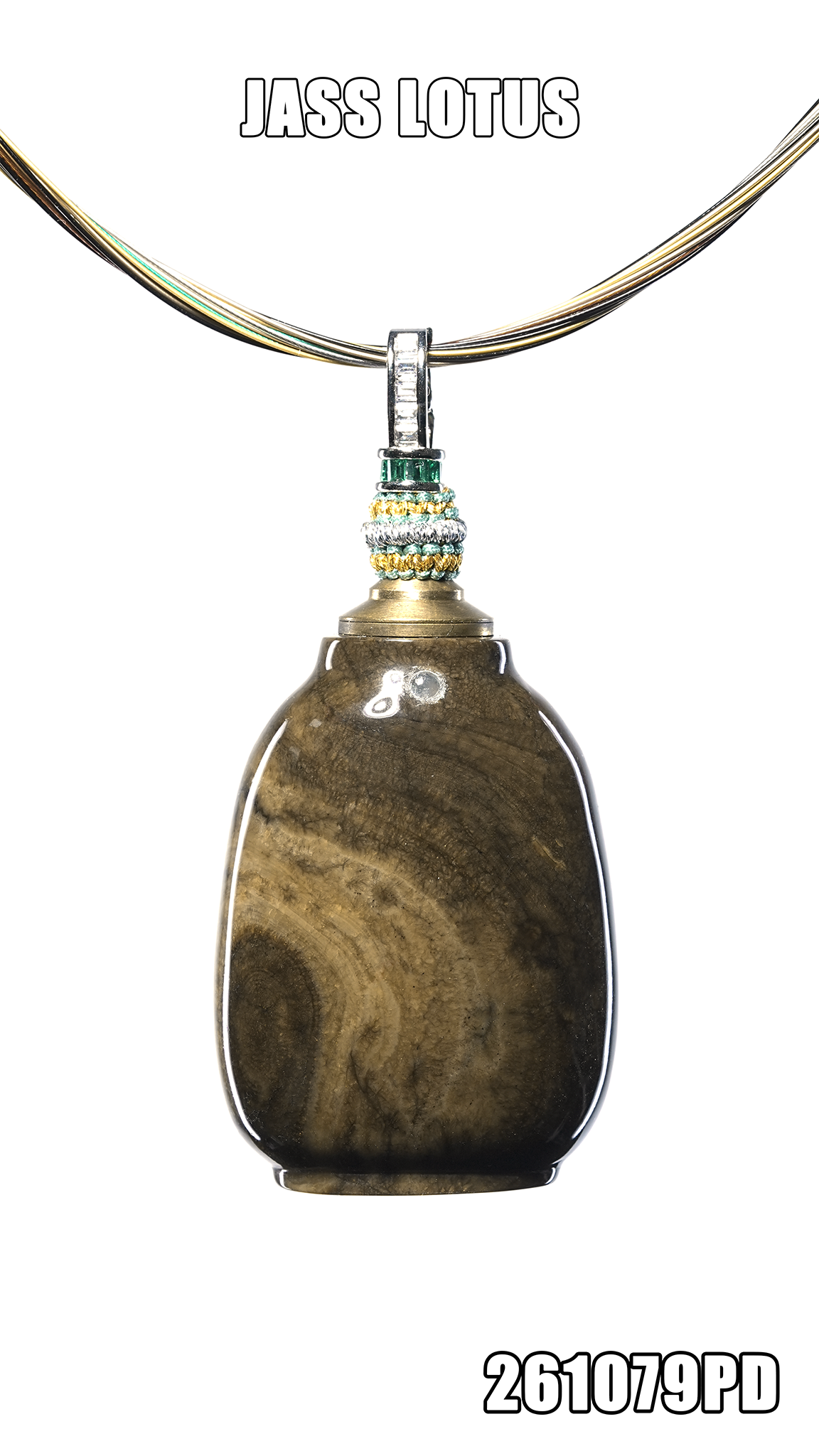 緬甸天然琥珀啡根珀保瓶吊墜