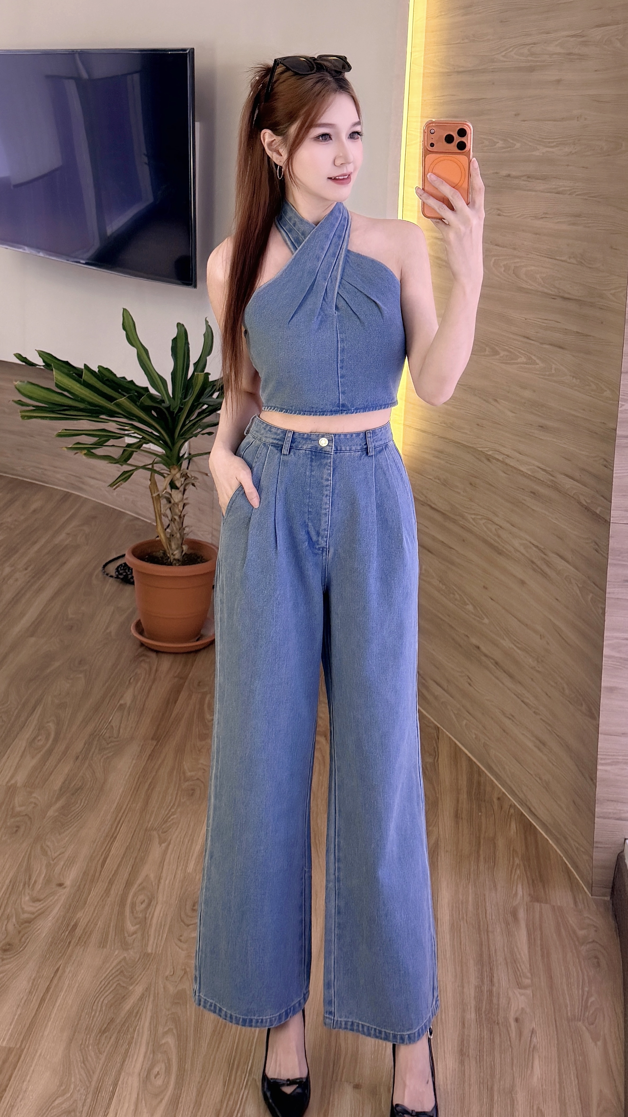 Azure Denim Set Wear