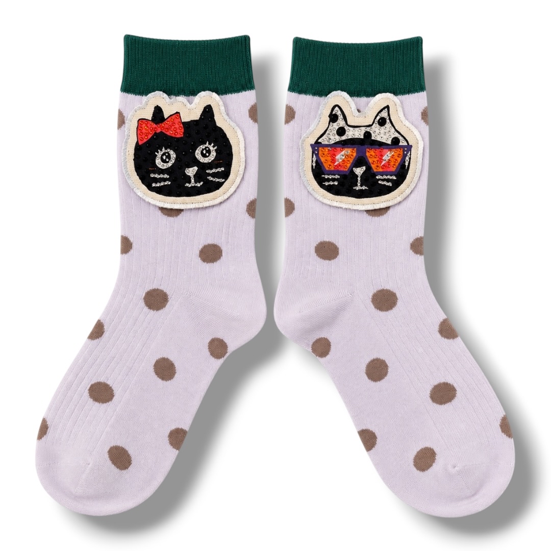 (Pre Order) Skye x Pebbly Polka Dots Socks