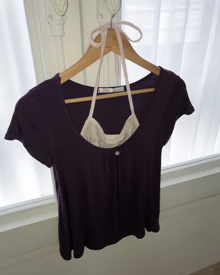 Layer Lace Halter-Neck Top