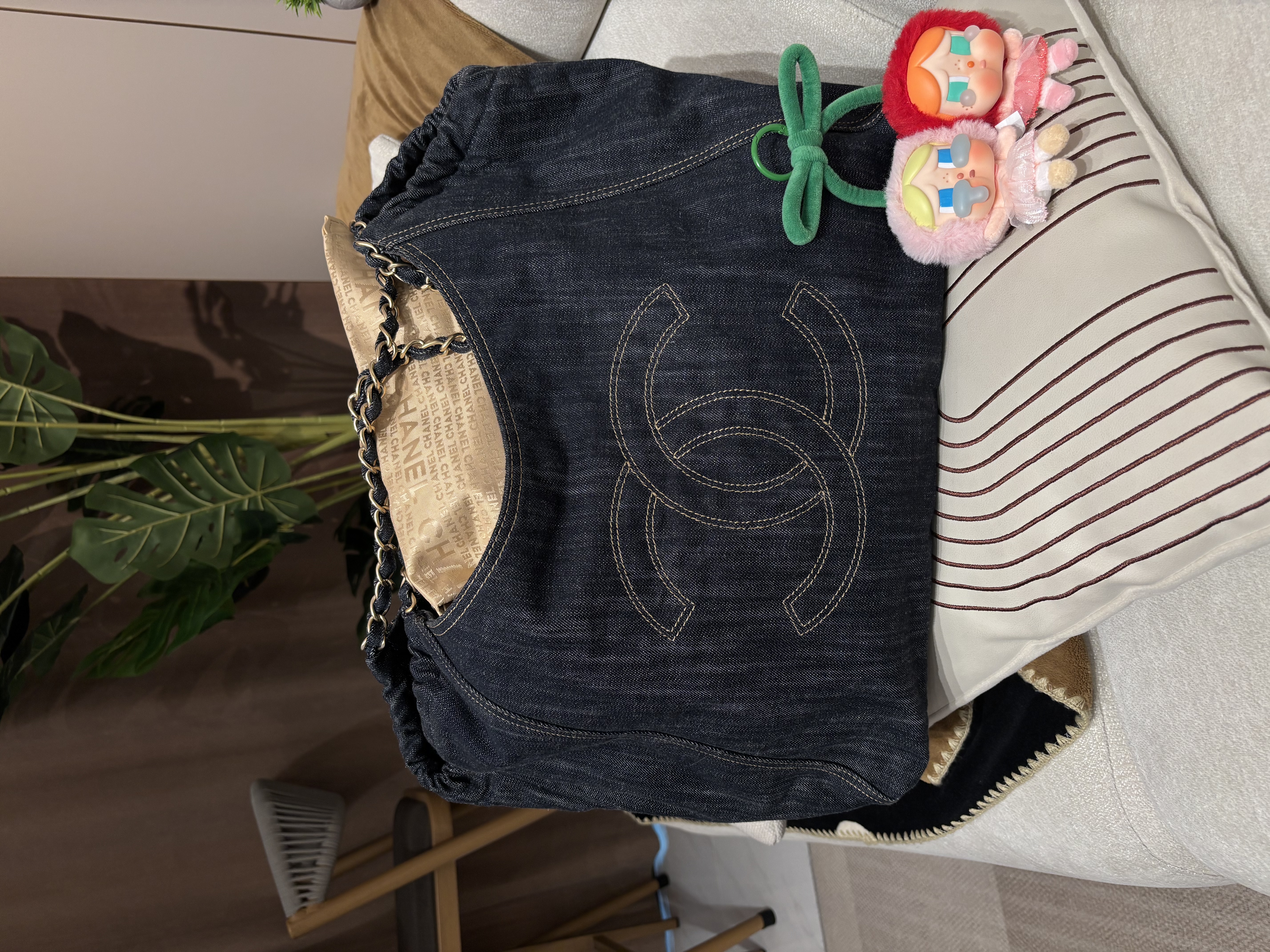 CHANEL Cococabath denim hobo 100%Authentic ,98%new ✅card ✅dust bag ✅pouch 