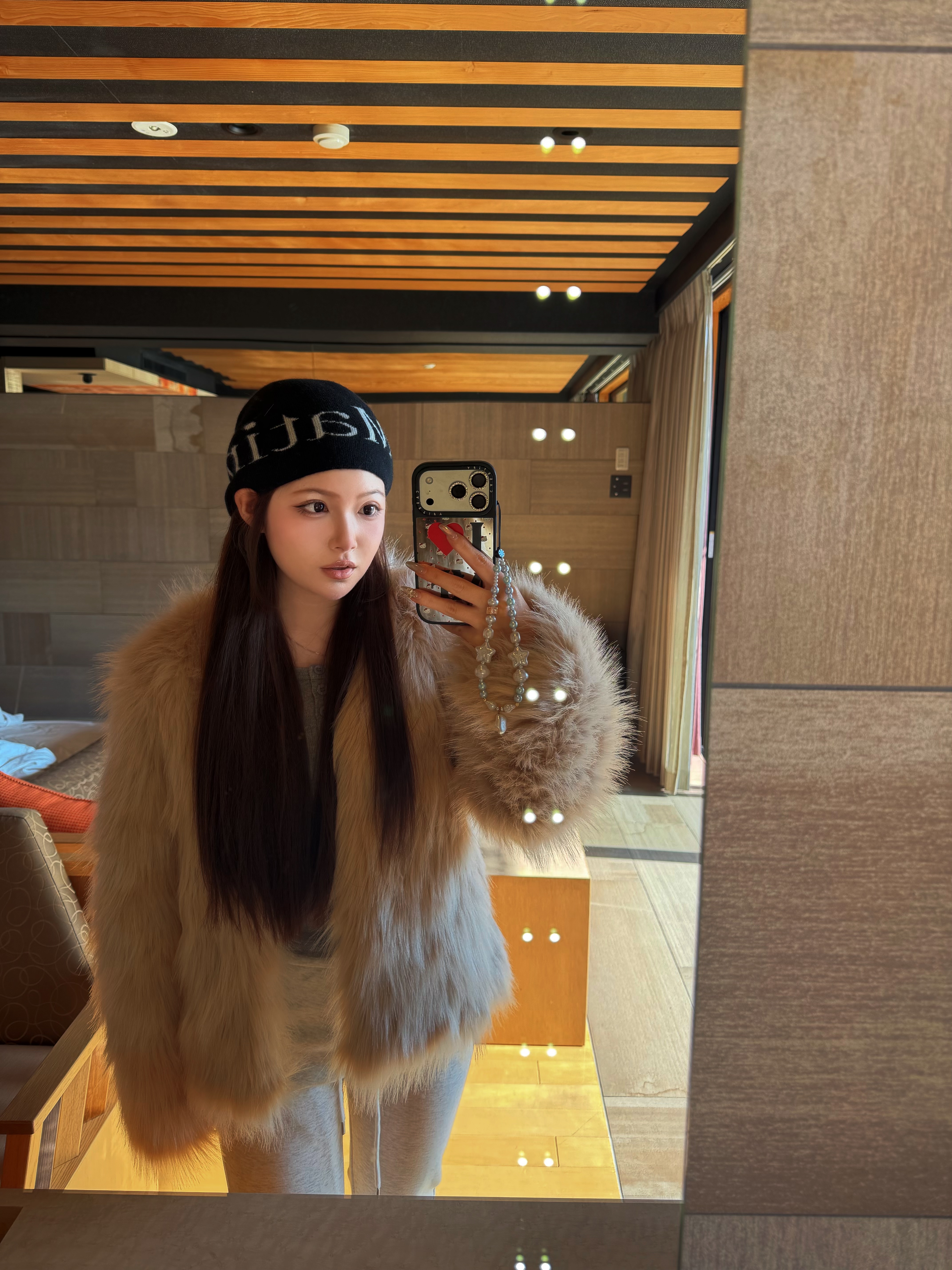 店主自留 韓國彷水貂毛皮草外套（高質量）