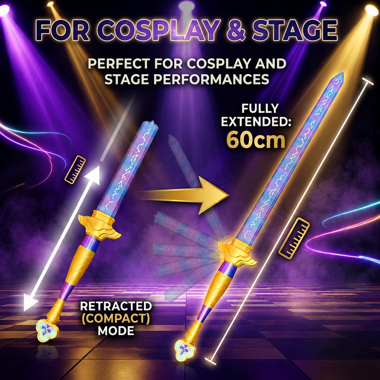 Demon Hunters Rumi 劍 兒童角色扮演武器 Cosplay道具 Halloween表演配件 Lets Cosplay cos1170