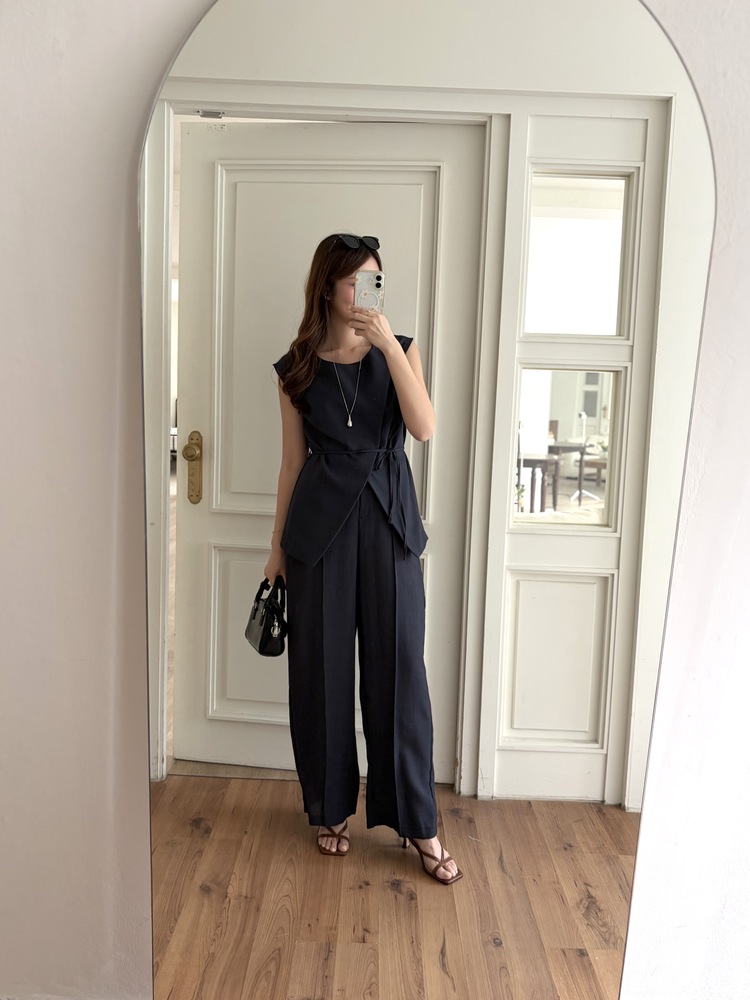The Fine Linen Summer Set (Navy)