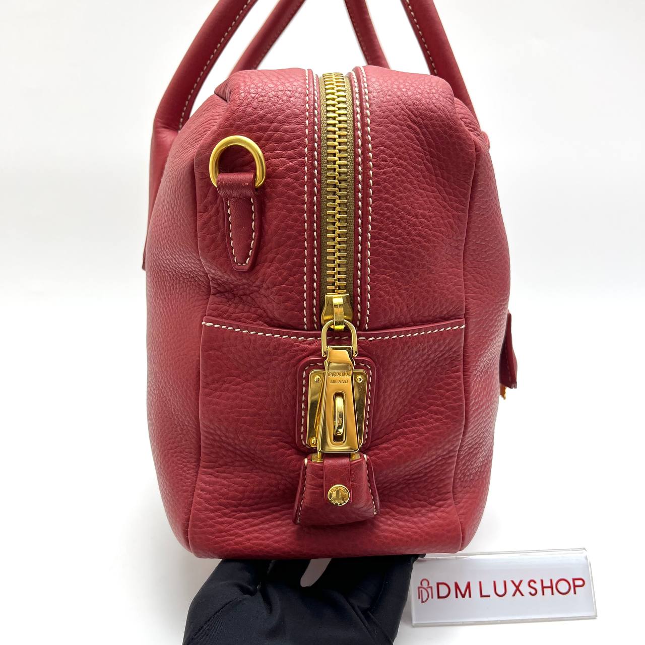 Prada Red Leather Tote