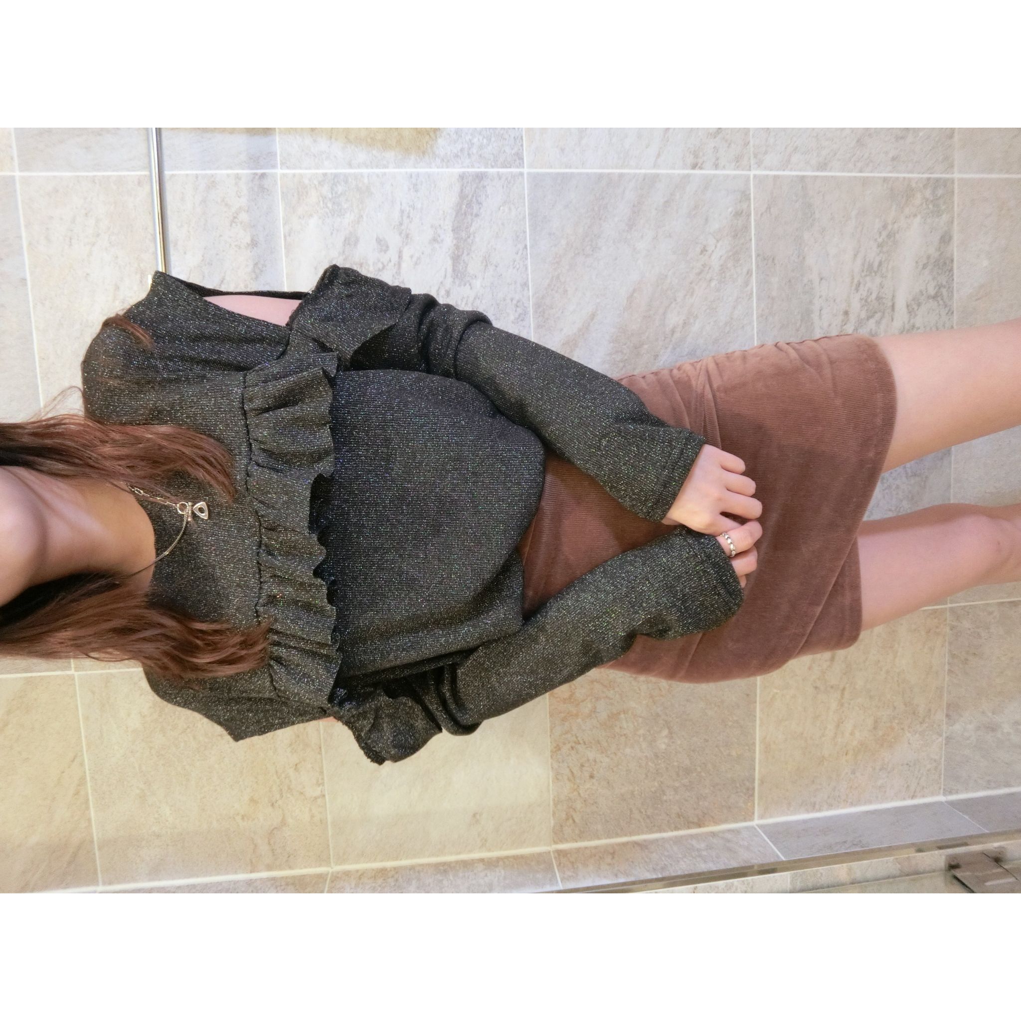 閃閃ruffle  線Top 