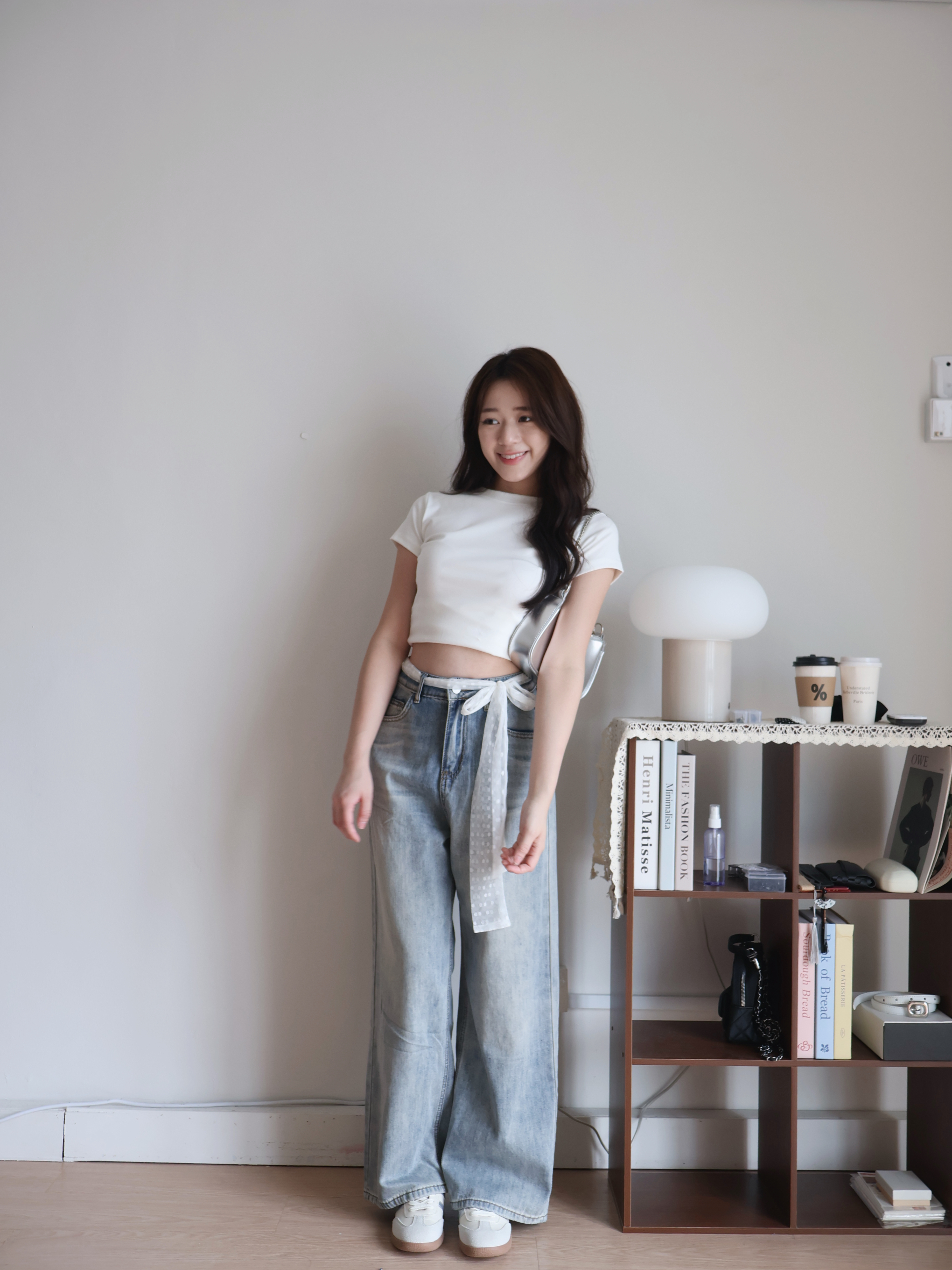 Hailey Cotton Tee | White
