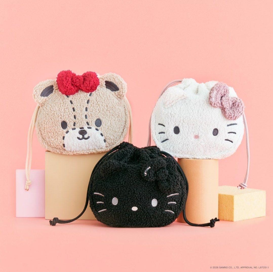 HELLO KITTY × BRILMY可愛聯乘~~束繩袋