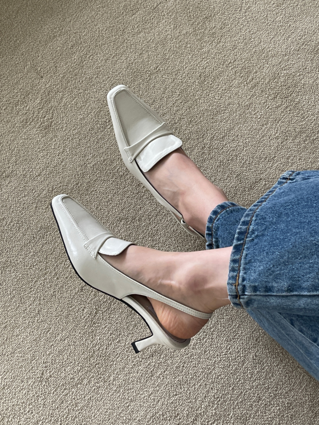 Classic Pointed Slingback Loafers (3 colors)
