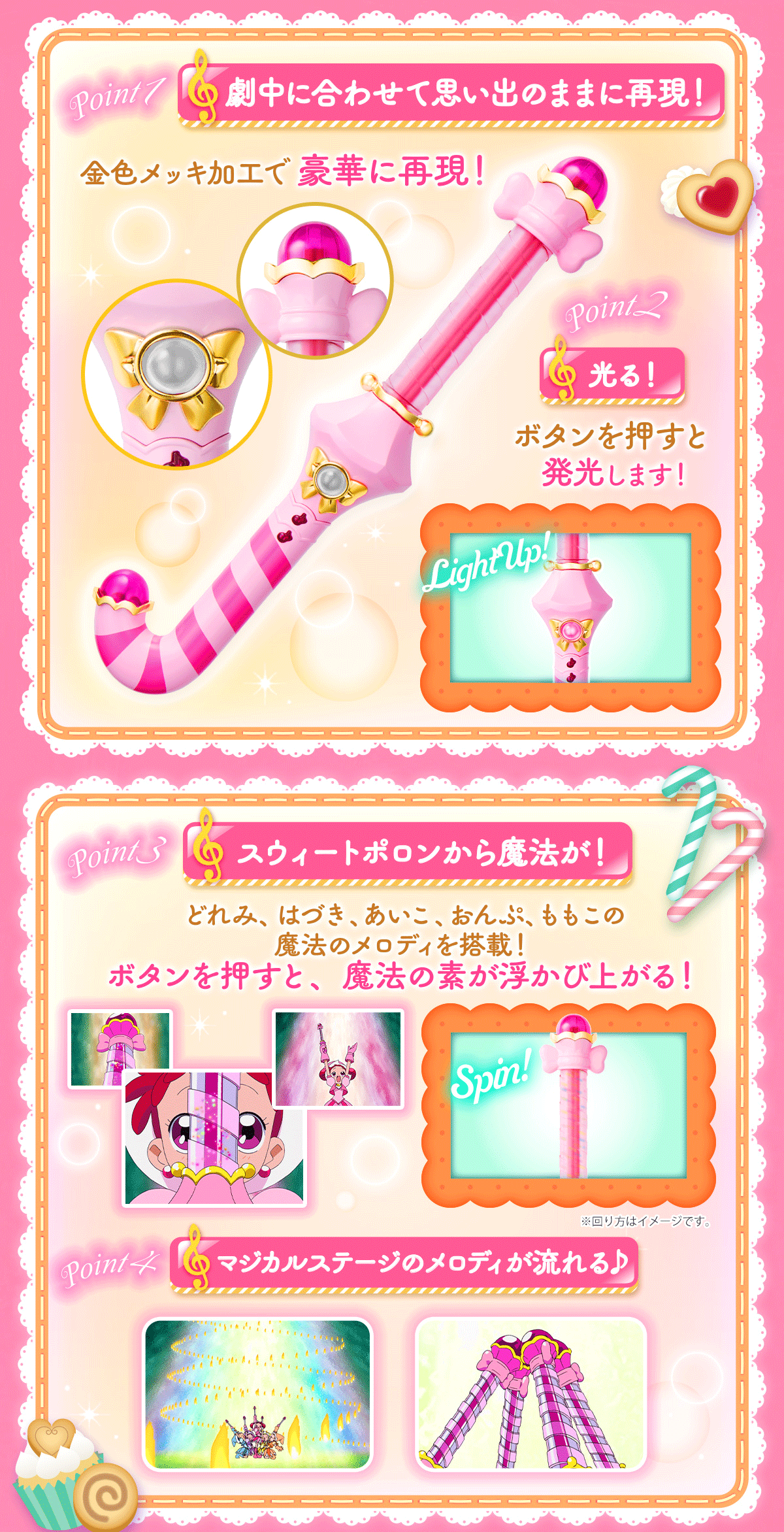 (預訂訂金 $200) (總價 $466) (魂限) Bandai Special Memorize 小魔女DoReMi 甜蜜波龍 (行版) Ojamajo DoReMi Sweet Poron