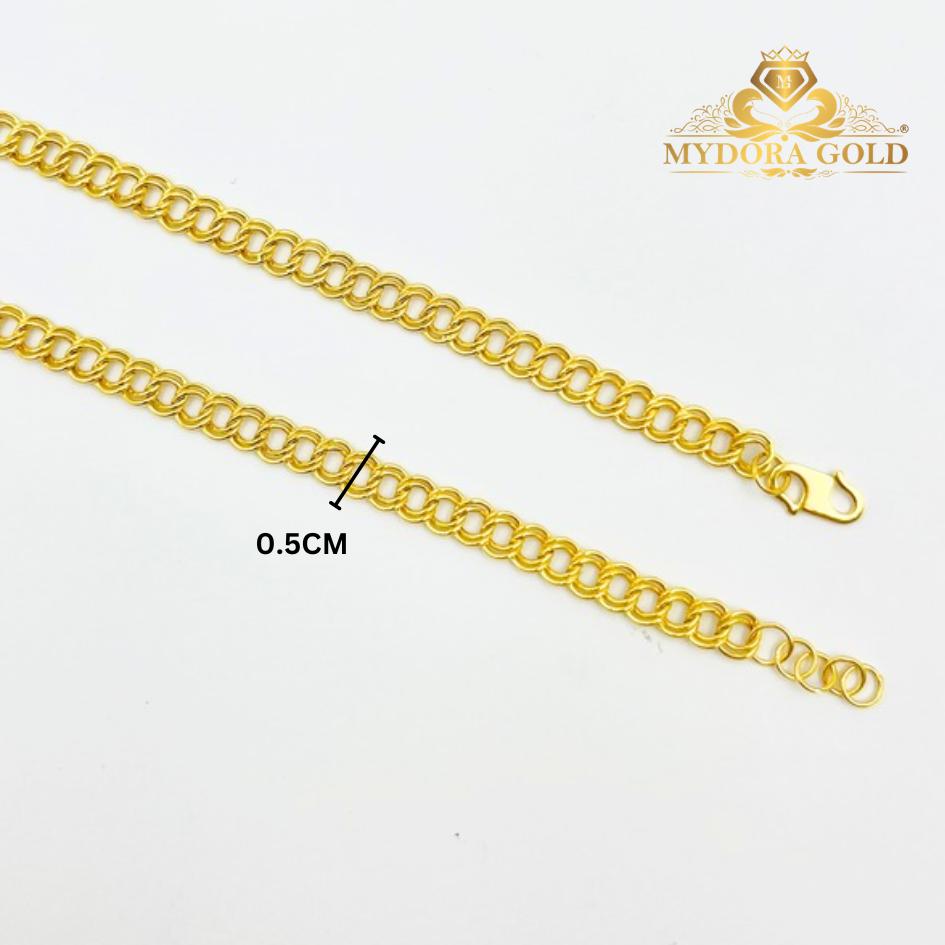 MYDORA Rantai Tangan Coco 1g+ l EMAS 916/22K